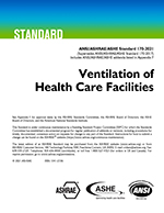 ASHRAE standard for ventilation of healthcare facilities