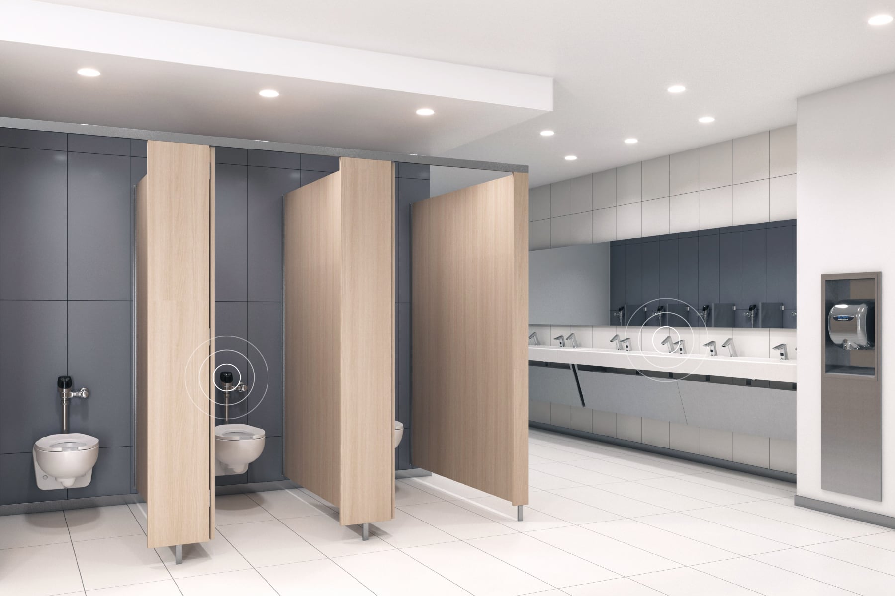 FMJ bluetooth-connected restroom