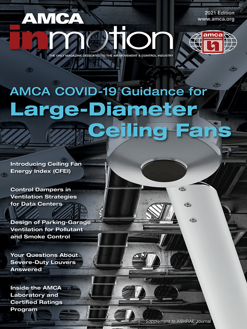 Cover for AMCA HVLS fans study