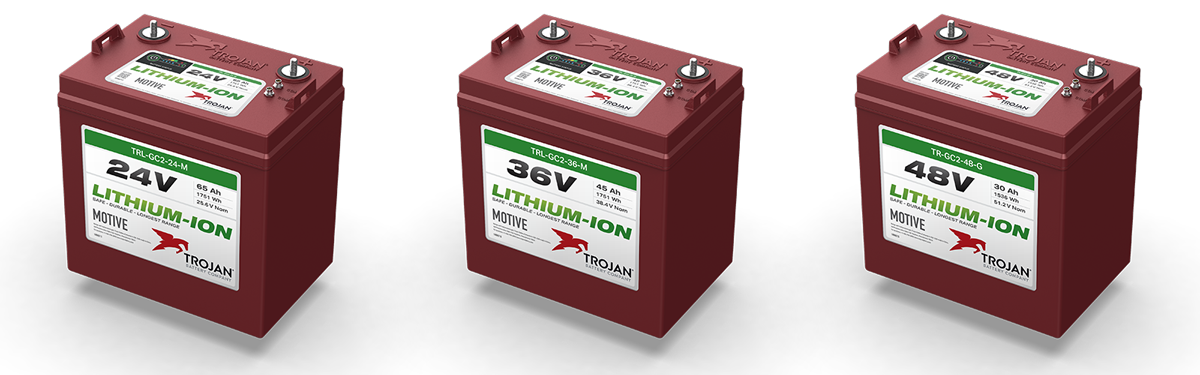 Trojan 24V 36V 48V lithium-ion batteries