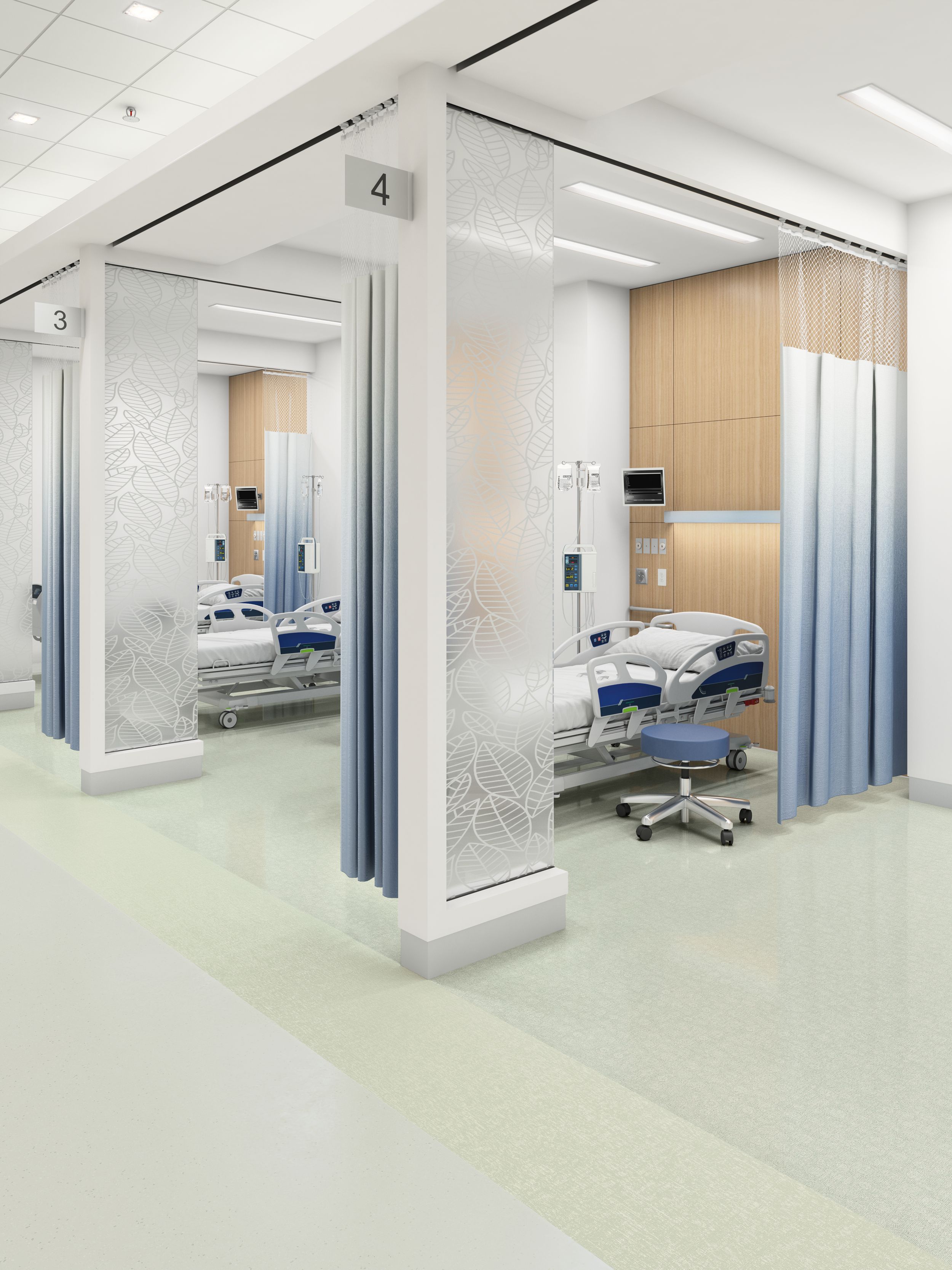 Interface biophilic flooring: vinyl and rubber