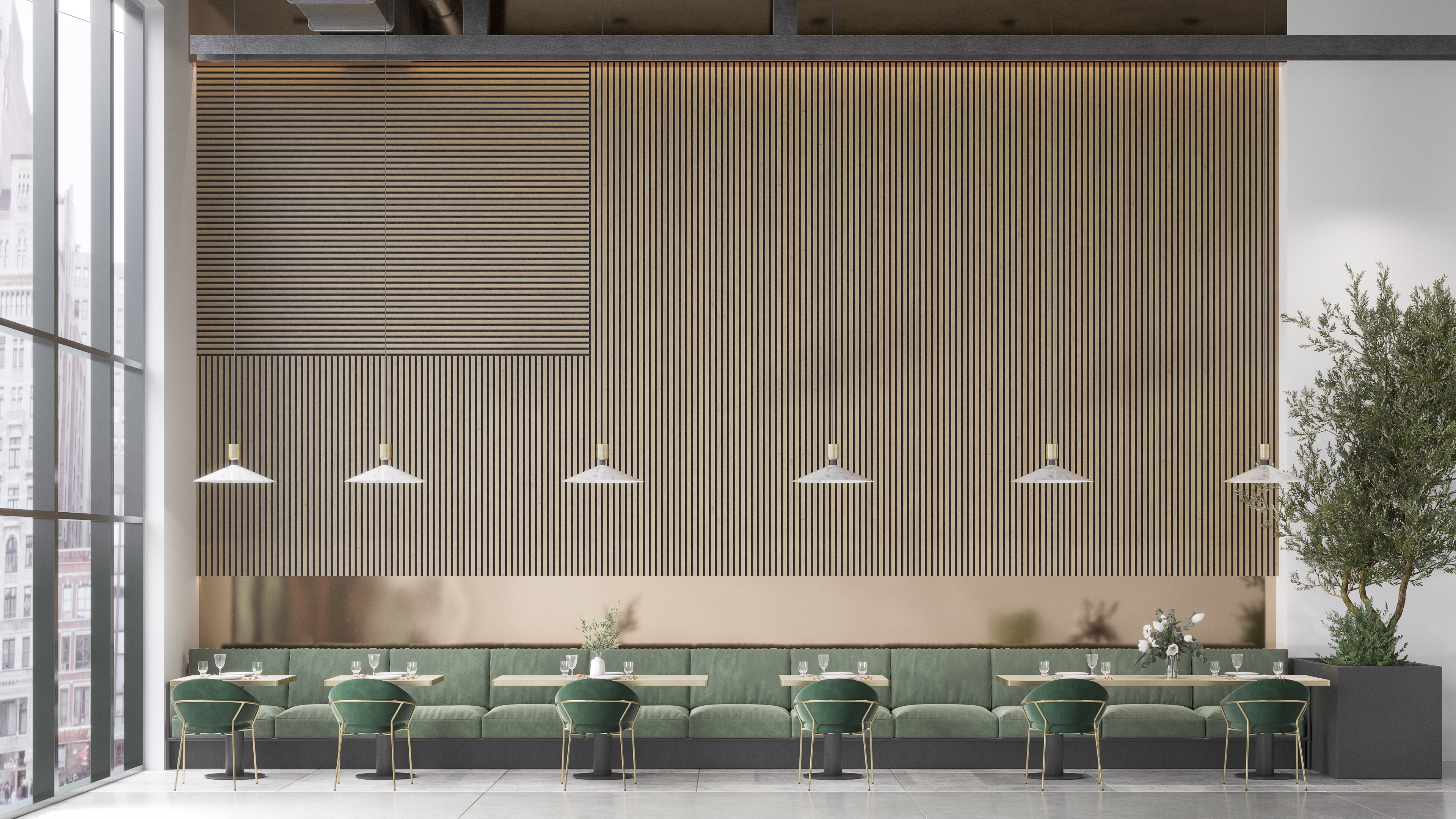 Felt ceiling and wall hangers acoustic solutions