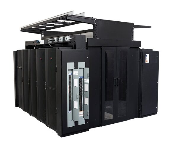 Black square-like data center system