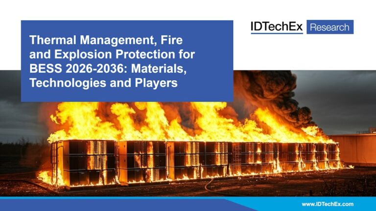 Li-ion battery Thermal management report cover with burning building