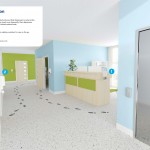 Visual of hand hygiene dispensers placement