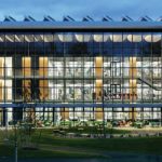 Facade of science center