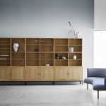 Carl Hansen & Son FK63 Bookcase System and RF1903 Sideways Sofa