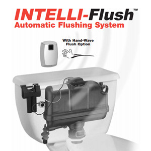 FlushmateIntelliflush touch-free system for pressure-assisted toilets