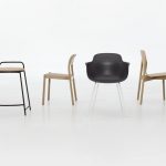 Teknion North 56 collection of natural-wood chairs