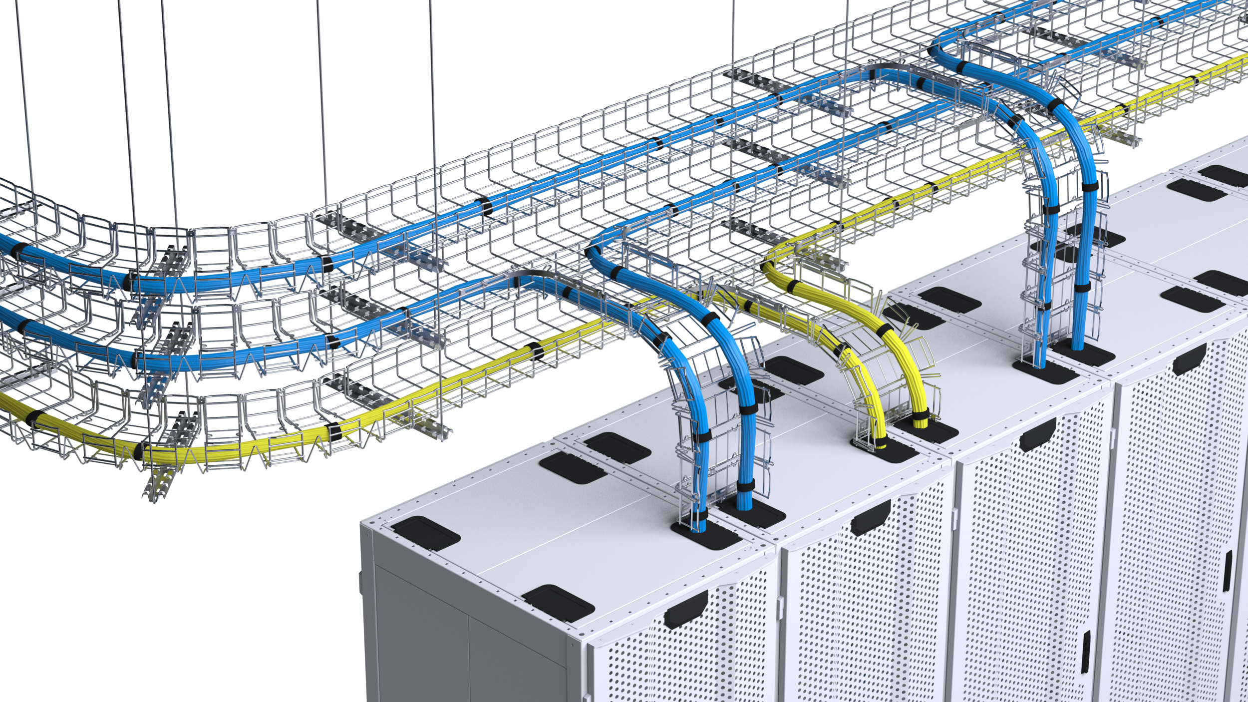 Legrand Cablobend Systems cable tray setup