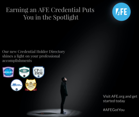 AFE Credential Holder Directory ad 22 01