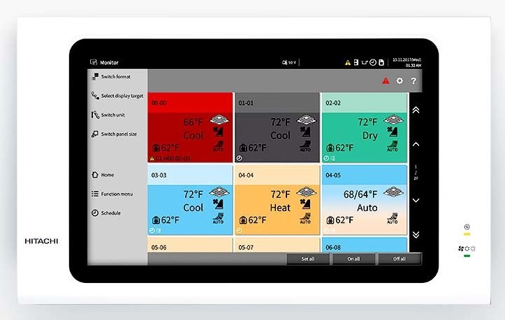 Hitachi VRF Central Touchscreen Controller