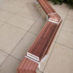 Landscape Forms' Strata Beam Bench joined