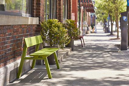 Landscape Forms green bench