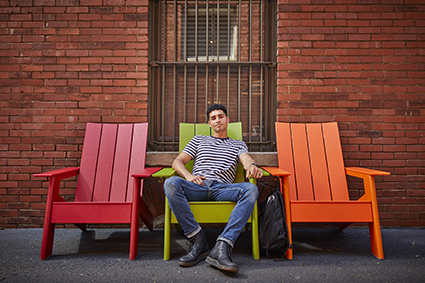 Landscape Forms outdoor chairs