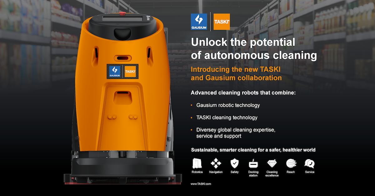 Taski x Gausium cleaning robotics