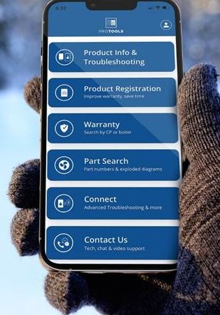 ProTools App for boiler service techs and installers