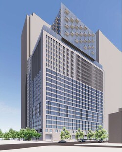 25 Water Street office-to-residential conversion rendering