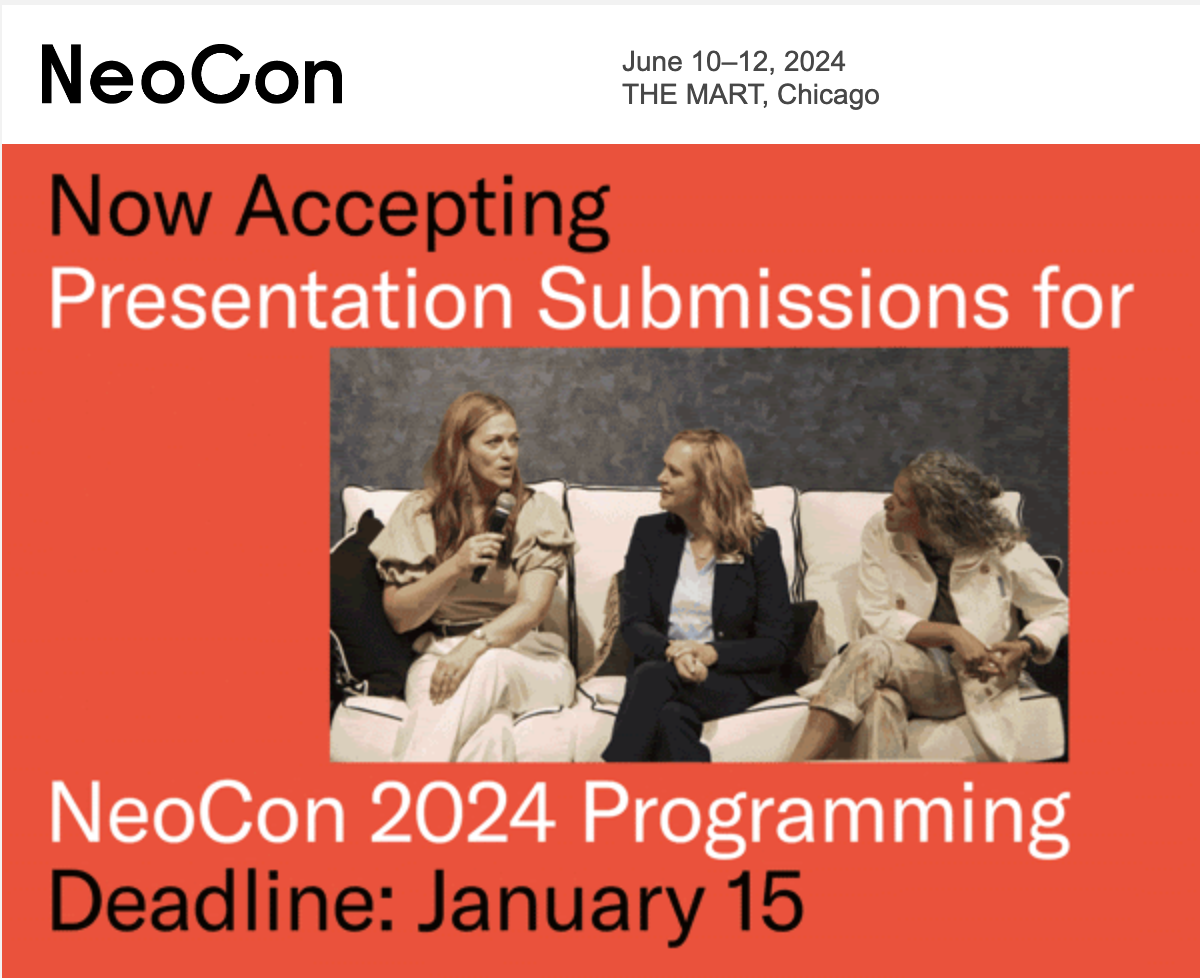 NeoCon 2024 accepting presentation submissions