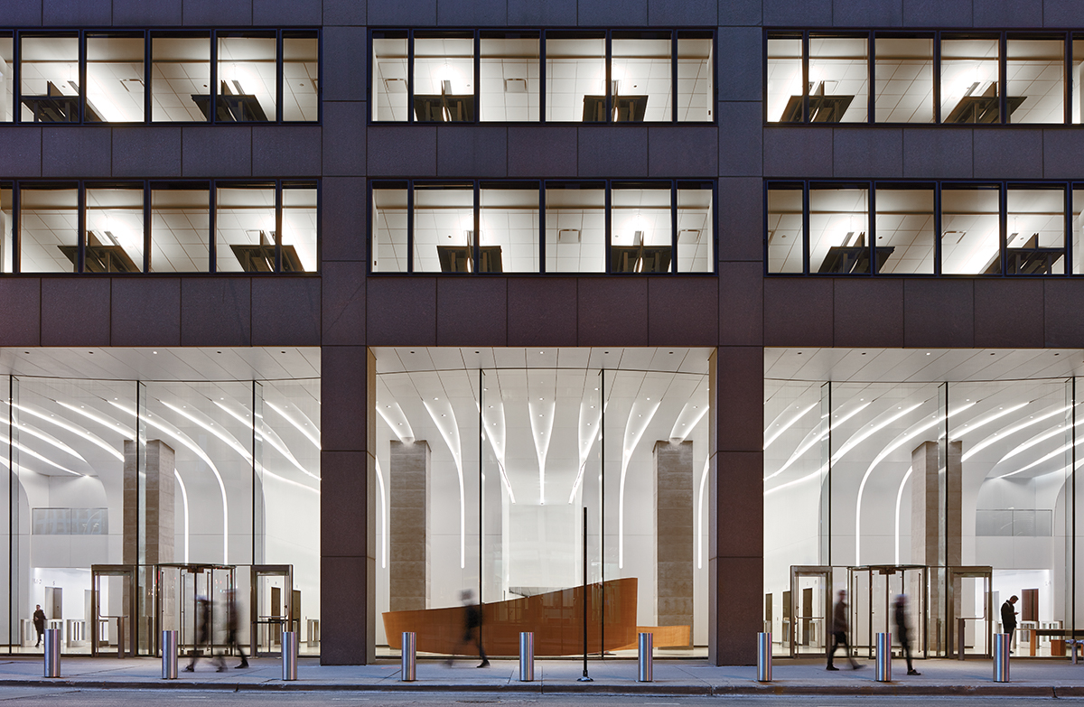 Lobby renovation at 10-30 South Wacker Drive