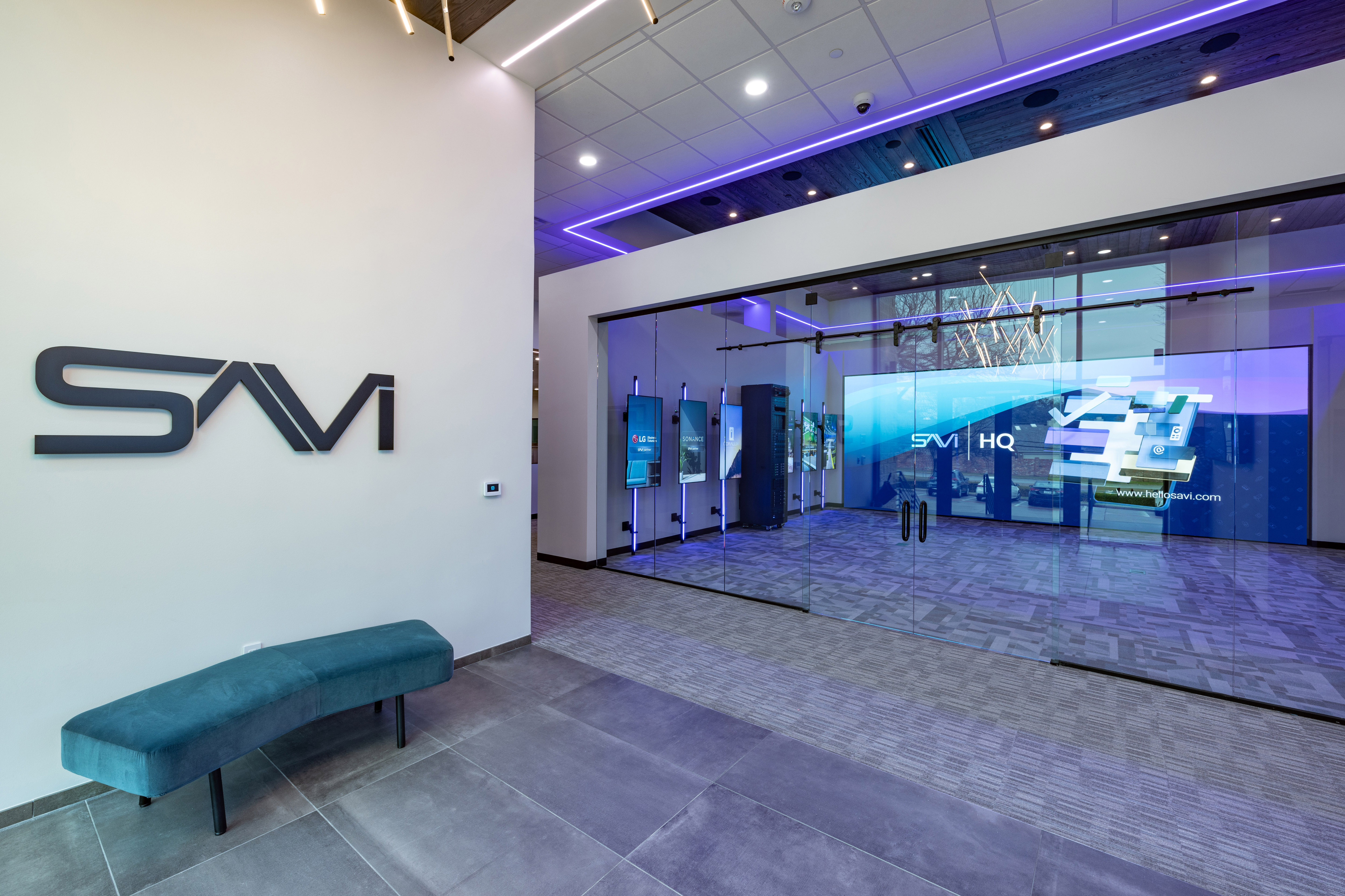 SAVI Controls HQ with LG CreateBoards digital whiteboards technology