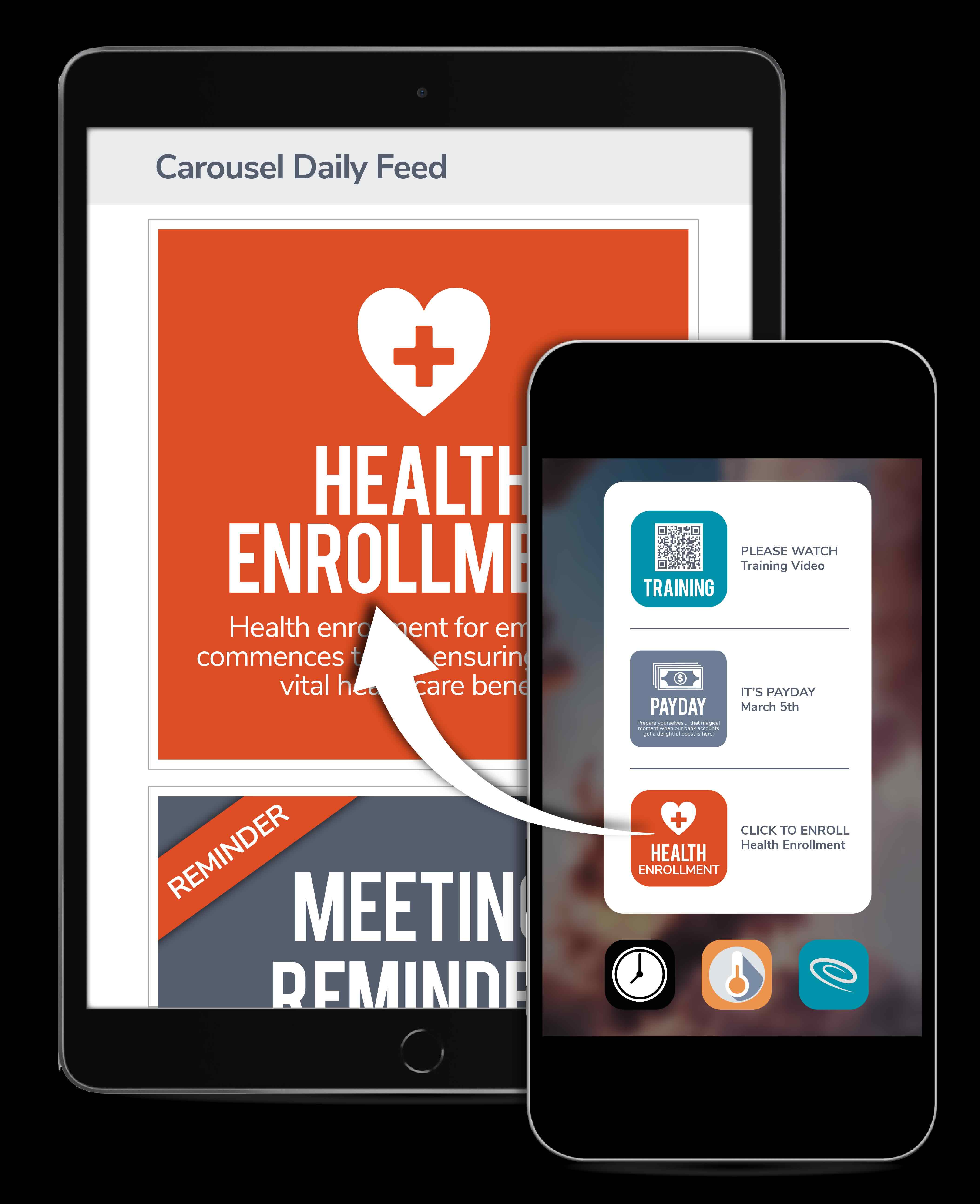 Carousel Daily feed