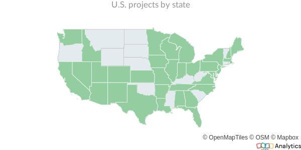Interactive U.S. map from 2023 U.S. Infrastructure Snapshot
