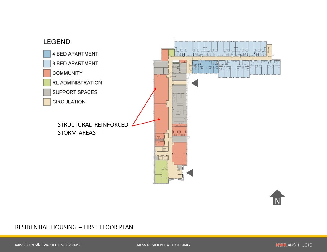 Plan for reinforced rooms at Missouri S&T